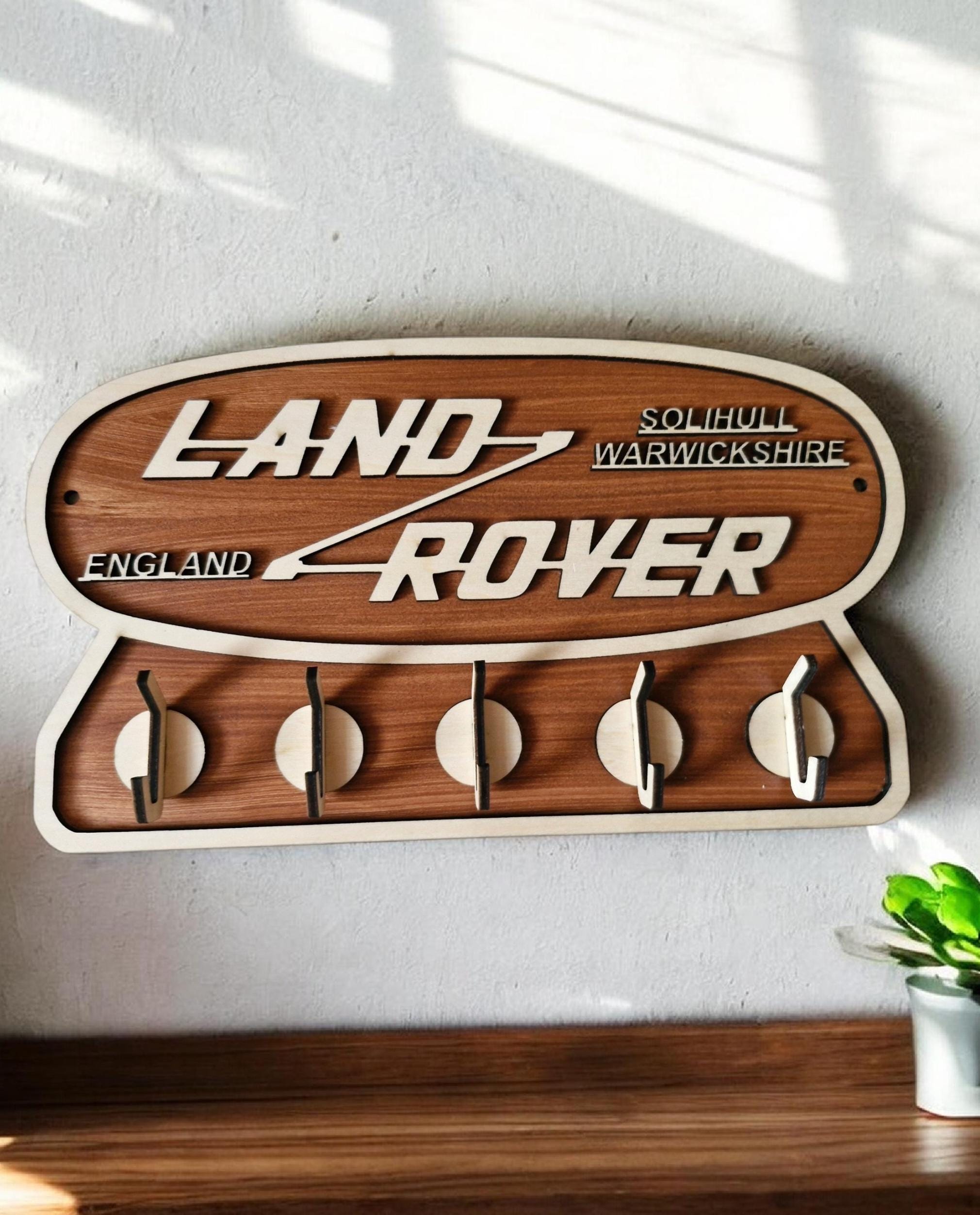 Land Rover Plywood Key Holder