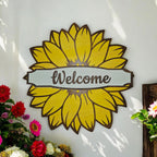 Sunflower Welcome Sign