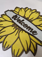 Sunflower Welcome Sign