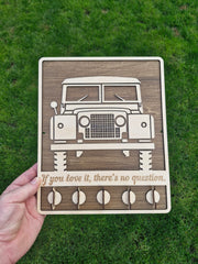 Classic 4x4 Key Holder – 5 Hook Wooden Key Organiser