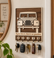 Classic 4x4 Key Holder – 5 Hook Wooden Key Organiser